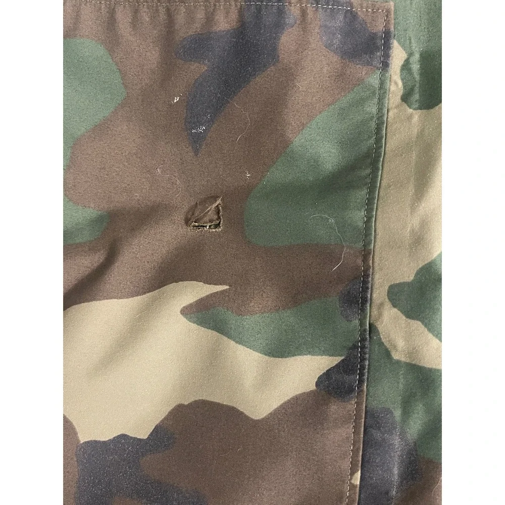 US Military ECWCS Gen 1 Woodland Camo Parka Cold Weather Jacket Small Short